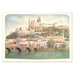 Rolf Rafflewski,  Chateau  Limited Edition Lithograph, Numbered and Hand Signed.