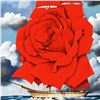 Image 2 : "Red Rose Ship" Limited Edition Hand Pulled Original Lithograph by Rafal Olbinski, Numbered and Hand