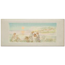 "Sunset" Limited Edition Lithograph by Edna Hibel (1917-2014), Numbered and Hand Signed with Certifi