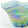 Image 2 : Glass Eye Studios, "Mini Wave Bowl (Bonnet Twist)" Hand Blown Glass Sculpture (Second).