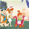 Image 2 : "Strolling with Pebbles" Limited Edition SERICEL from the Popular Animated Series The Flintstones wi