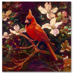  Cardinal  Limited Edition Giclee on Canvas by Simon Bull, Numbered and Signed with COA. This piece 