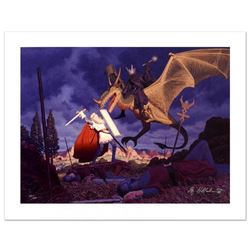  Eowyn And The Nazgul  Limited Edition Giclee on Canvas by The Brothers Hildebrandt. Numbered and Ha