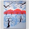 Image 1 : "Red Mountains" Limited Edition Giclee on Canvas by Larissa Holt, Numbered and Signed with COA. This