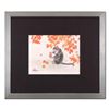 Image 1 : Caroline Young, "Lunchtime" Framed Original Gouache Painting on Mother of Pearl Paper, Hand Signed w