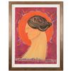 Image 1 : Gaylord Soli, "The Profile" Framed Original Mixed Media Acrylic Painting, Hand Signed with Certifica