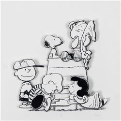 Peanuts,  Family  Hand Numbered Limited Edition 3D Decoupage with Certificate of Authenticity.