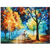 Image 1 : Leonid Afremov "Night Alley" Limited Edition Giclee on Canvas, Numbered and Signed; Certificate of A