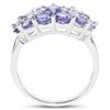 Image 2 : 2.61 Carat Genuine Tanzanite .925 Sterling Silver Ring (size 8)