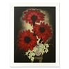 Image 1 : Brenda Barnum, "Daisy Red" Limited Edition Serigraph, Numbered and Hand Signed with Certificate of A