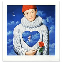 "Explicit Introspection" Limited Edition Hand Pulled Original Lithograph by Rafal Olbinski, Numbered