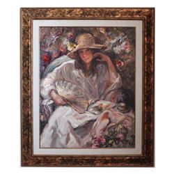 Jose Royo- Serigraph on Wood Panel "SOL Y SOMBRA"