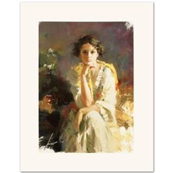 Pino (1931-2010),  Yellow Shawl  Limited Edition on Canvas, Numbered and Hand Signed with Certificat