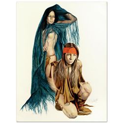 Popo & Ruby Lee, Limited Edition Serigraph, Numbered and Hand Signed by the Artist.