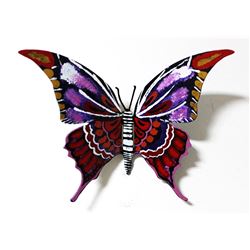 Patricia Govezensky- Original Painting on Cutout Steel  Butterfly CXLII 