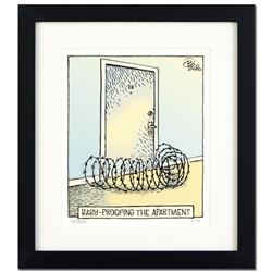 Bizarro!  Baby Proof  is a Framed Limited Edition Hand Signed by creator Dan Piraro; Numbered with C