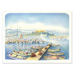 Rolf Rafflewski,  Docks  Limited Edition Lithograph, Numbered and Hand Signed.