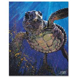 "Kemp's Ridley" Limited Edition Giclee on Canvas by Stephen Fishwick, Numbered and Signed with COA. 