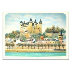 Rolf Rafflewski,  Chateau III  Limited Edition Lithograph, Numbered and Hand Signed.