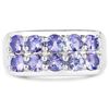 Image 3 : 1.90 Carat Genuine Tanzanite .925 Sterling Silver Ring (size 7)