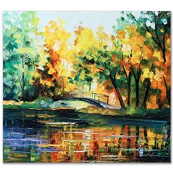 Leonid Afremov  To Walk Alone  Limited Edition Giclee on Canvas, Numbered and Signed; Certificate of