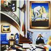 Image 2 : "Surrealist Stairway" Limited Edition Giclee on Canvas by Ferjo, Numbered and Hand Signed by the Art