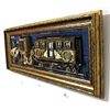 Image 3 : Zaza Koreli- Original Collage on Wood Panel "Vintage Train"