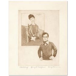 George Crionas (1925-2004), "Homage to Modigliani" Limited Edition Etching, Numbered and Hand Hand S