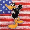 Image 2 : Looney Tunes, "Patriotic Series: Daffy Duck" Numbered Limited Edition on Canvas with COA. This piece