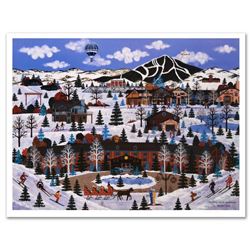 "Sun Valley Winter Wonderland" Limited Edition Lithograph by Jane Wooster Scott, Numbered and Hand S