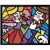 Image 1 : Romero Britto "Swing" Custom Framed Offset Lithograph