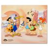 Image 1 : "Fred Plays the Harp" Limited Edition Sericel from the Popular Animated Series The Flintstones. Incl