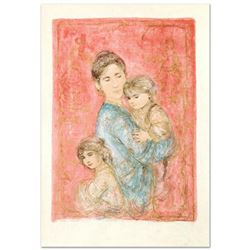 "Sonya and Family" Limited Edition Lithograph by Edna Hibel (1917-2014), Numbered and Hand Signed wi