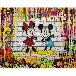 Nastya Rovenskaya- Mixed Media "Mickey & Minnie"