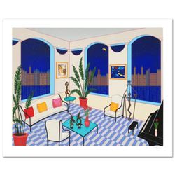 "Interior with Primitive Art" Limited Edition Serigraph by Fanch Ledan, Numbered and Hand Signed wit