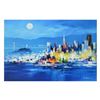 Image 1 : H. Leung, "The City Nights" Limited Edition on Canvas, Numbered and Hand Signed with Letter of Authe