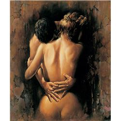 Igor Semeko- Original Giclee on Canvas "Hug"