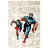 Image 1 : Marvel Comics "Captain America: The 1940s Newspaper Strip" Numbered Limited Edition Giclee on Canvas