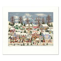 Jane Wooster Scott, "Seeking Holiday Treasures" Limited Edition Serigraph, Hand Signed with Certific