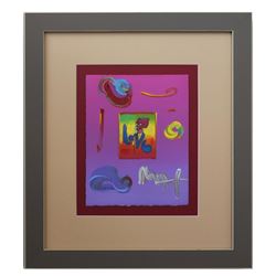 Peter Max- Original Mixed Media "Love"