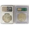 Image 2 : (2) MORGAN SILVER DOLLARS GRADED MS 64