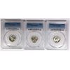 Image 1 : (3) 1941-D PCGS GRADED MERCURY DIMES