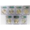 Image 2 : (7) 1922 PEACE SILVER DOLLARS