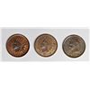 Image 1 : (3) INDIAN HEAD CENTS
