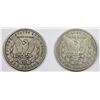 Image 2 : (2) MORGAN SILVER DOLLARS