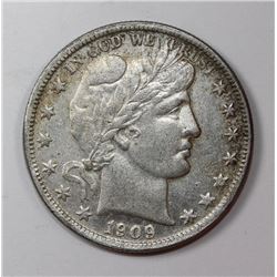 1909-O BARBER HALF DOLLAR