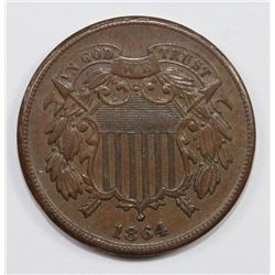 1864 TWO CENT PIECE