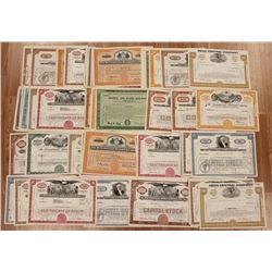 100 MIXED LARGE AVIATION AND RAILROAD STOCK