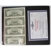 Image 2 : FOUR 1995 $5.00 FEDERAL RESERVE NOTES