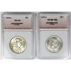 Image 1 : (2) FRANKLIN HALF DOLLARS